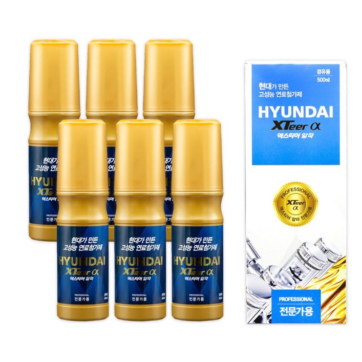 현대 엑스티어 알파프로전문가용 가솔린 휘발유 경유 디젤 500ml, 디젤경유, 6개