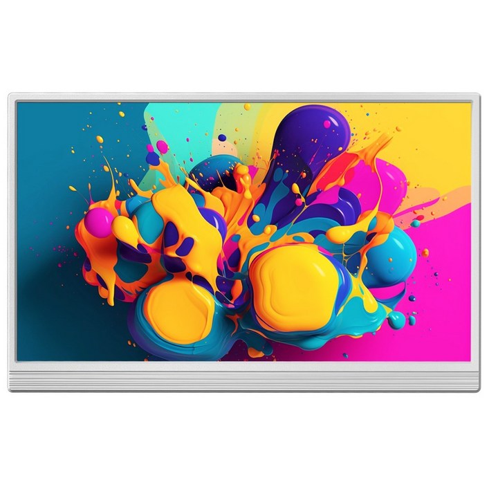 에비크 35.56 cm FHD DEX 휴대용 모니터,초경량 포터블 IPS HDR, 화이트, 39.62cm