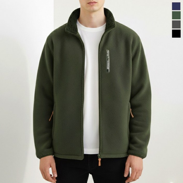 디커스텀 남녀공용 스포츠 양털 후리스 집업 자켓