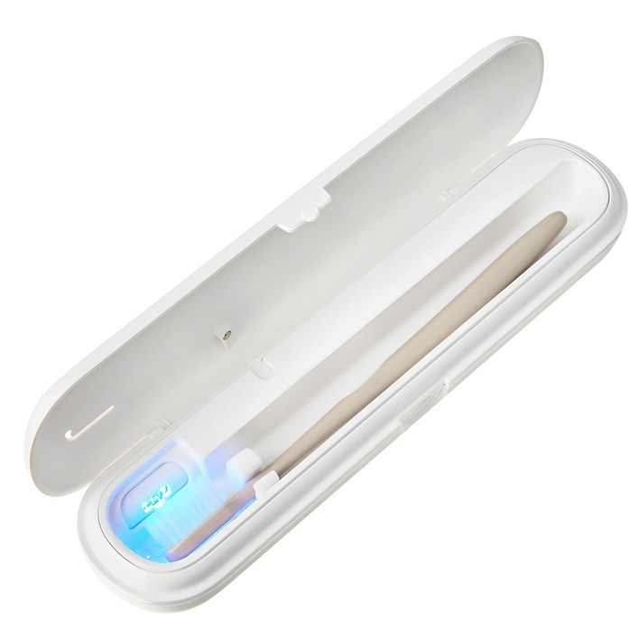 코멧 국내생산 건전지USBC타입 UVC LED 휴대용 칫솔 살균기