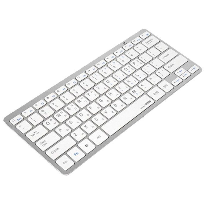 코시 모모 블루투스 무선 텐키리스 키보드, 텐키리스, KB1371BT, 실버