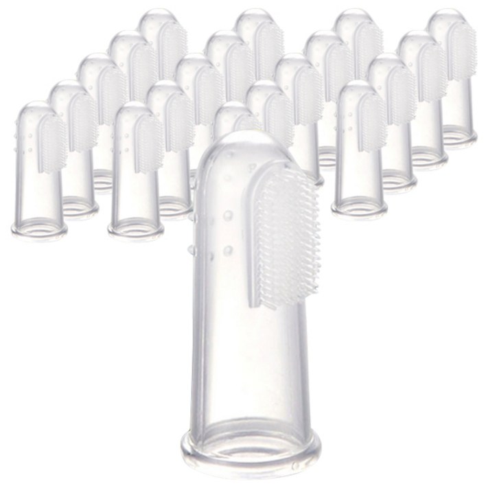 아리코 실리콘 손가락 반려동물 칫솔 22 x 55 mm