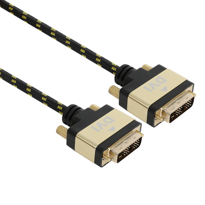 넥시 DVI D 싱글 모니터 케이블 파인골드, 1개, 2m 넥시 DVI D 싱글 모니터 케이블 파인골드, 1개, 2m