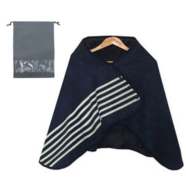 극세사 망토 무릎 담요  파우치