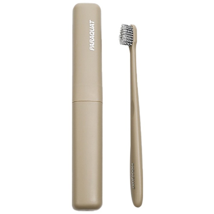 라니핏 소프트 휴대용 칫솔  케이스 세트 베이지