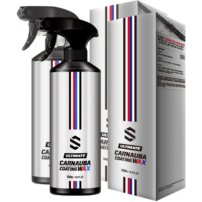 더클래스 얼티밋 카나우바 코팅왁스 퀵디테일러, 500ml, 2개 더클래스 얼티밋 카나우바 코팅왁스 퀵디테일러, 500ml, 2개