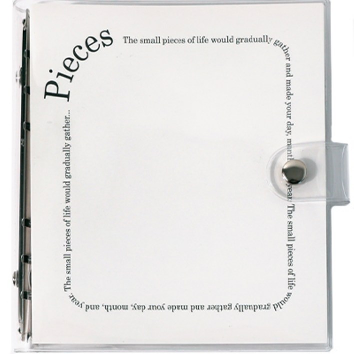 워너디스 A6 피시스 6공 바인더 세트, 01화이트, 1세트