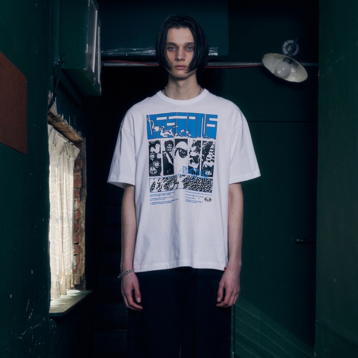 비전스트릿웨어 Pixel Poster 티셔츠 VS2402ST30WH