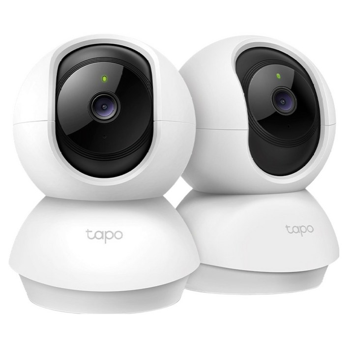 티피링크 200만화소 회전형 홈카메라 실내용, TC70, 2개