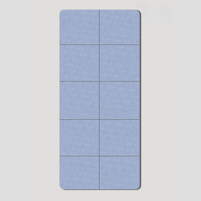 어무드 TPE 접이식 휴대용 야외 요가 피트니스 운동 매트, 블루, 1개