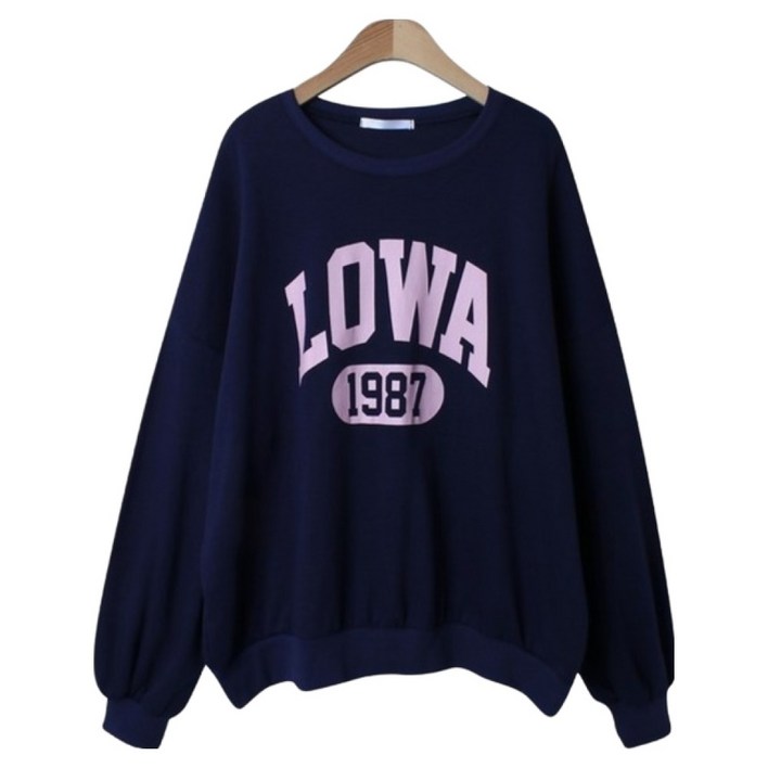 린다샵 로엠즈 프린팅 박시 데일리 맨투맨 cpt16277k51