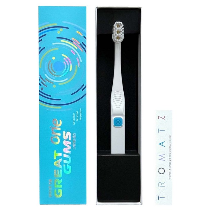 그레이트검즈 트로마츠 원 일체형 치석 플라그 제거 생체전류 칫솔 TROMATZ-GG1
