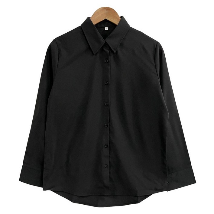 플랜데이 여성용 데일리 수니 링클프리 베이직 셔츠