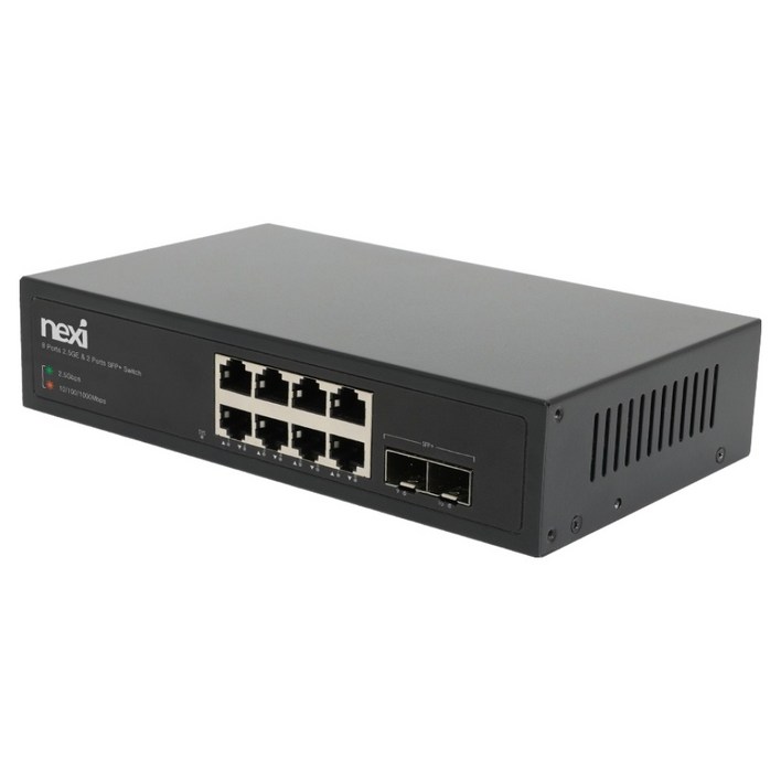넥시 8포트 2.5G  2포트 SFP 10G 스위칭허브 NX1561, NXBZ10082SFP, 1개