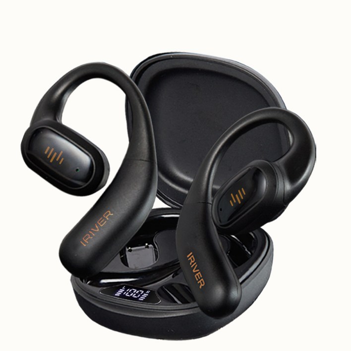 아이리버 오픈형 골전도 무선 블루투스 이어폰, IBOOPENAIR3, 블랙