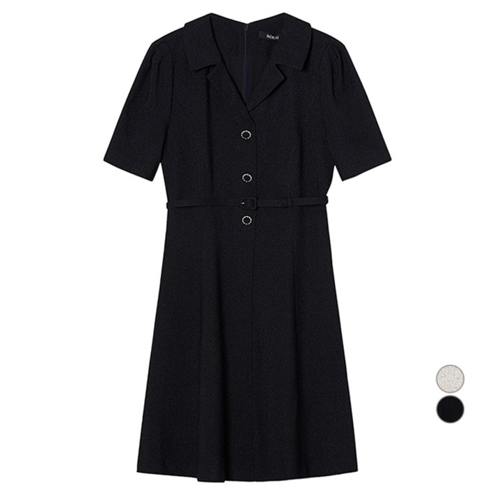 로엠 여성용 트위드 자켓형 미니 원피스