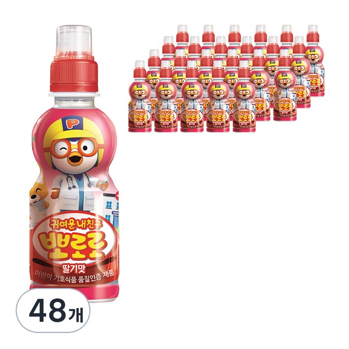 팔도 귀여운내친구 뽀로로 딸기맛 페트