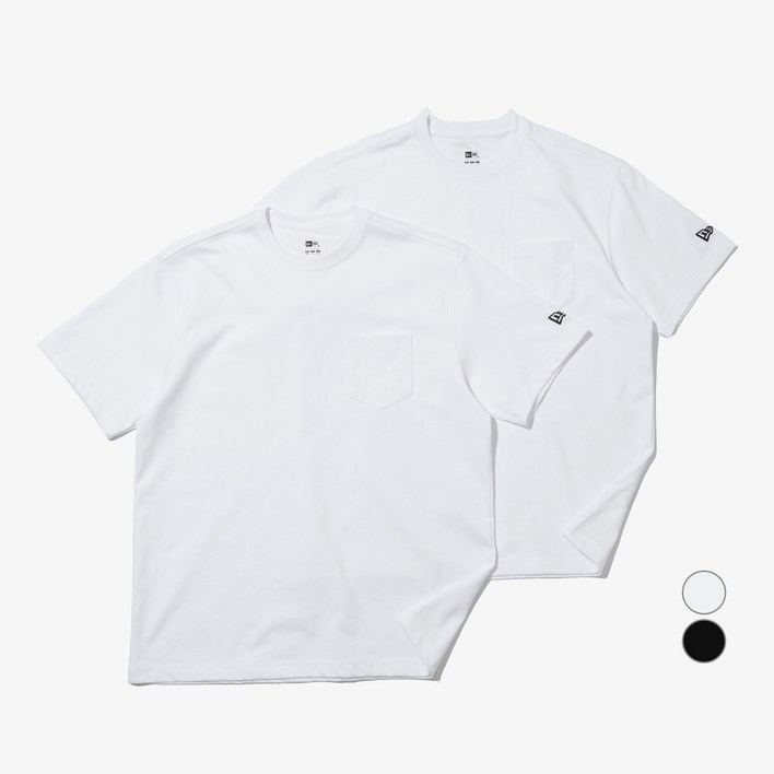 뉴에라 남녀공용 AP 에센셜 포켓 반팔 티셔츠 RS43 2p 145198 2P