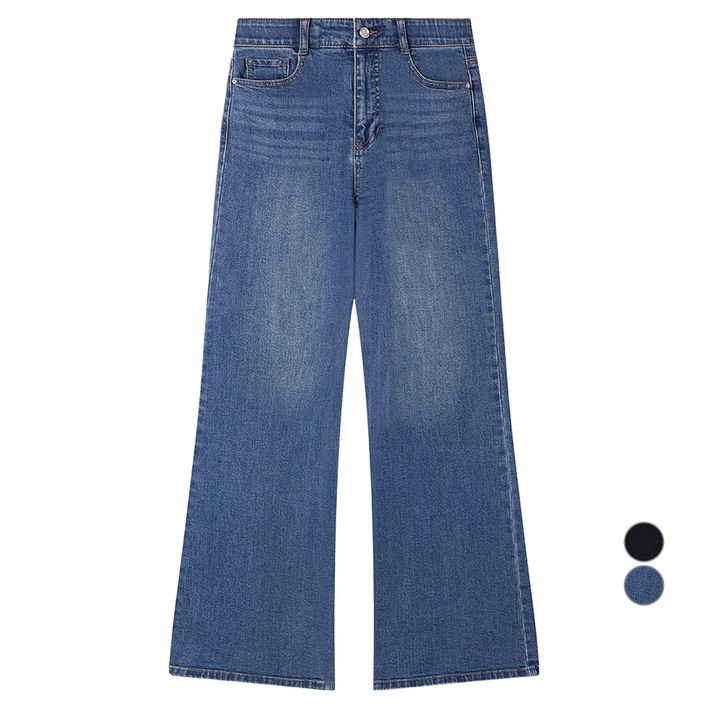 로엠 여성용 플레어핏 데님 팬츠