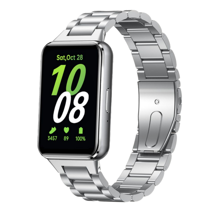 칸탐 갤럭시 핏3 메탈 스트랩, 실버, 1개