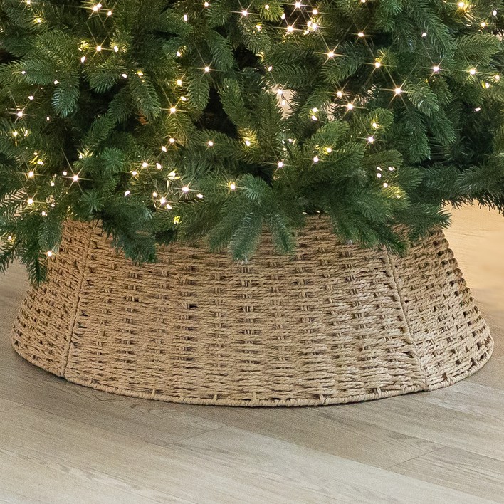 플라워트리 150~180cm 트리용 크리스마스 하단 장식 네츄럴 하단덮개, 베이직