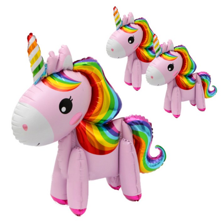 리빙다 입체 유니콘 호일풍선