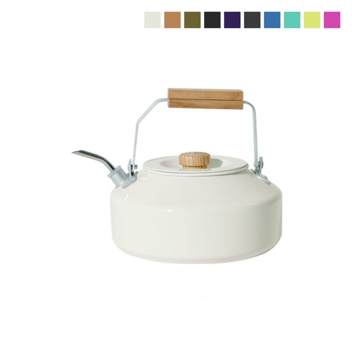 이타카 세라믹 케틀 플러스 1.1L  캠핑 주전자, 크림 베이지, 1개