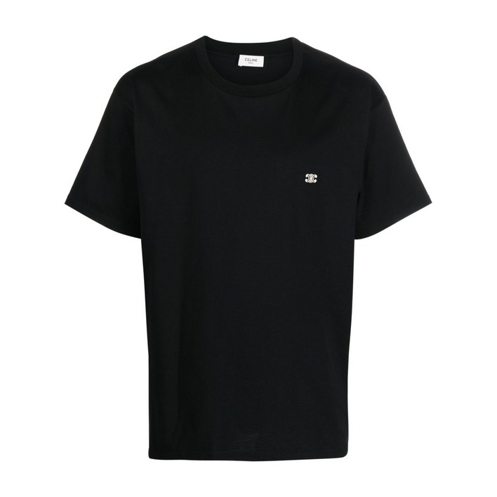 셀린느 로고 자수 티셔츠