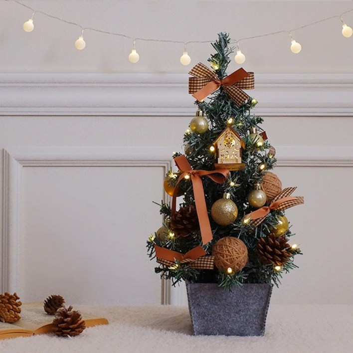 성탄절 트리 소형 DIY 성탄절 가정용 모던하우스 데코 소품 산타 홈파티 xmas