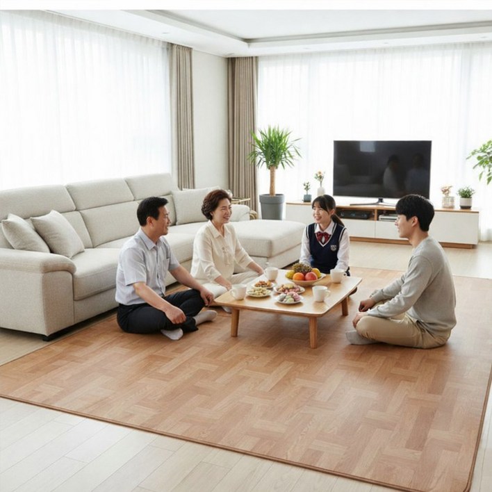 전자파안심 2026년형3H 한일온열기 온드리미 거실 전기카페트 바닥용 그래핀 탄소매트 카본매트 전자파차단 전기장판 2인용 부터 6인용, EMF 격자로보스 150x200