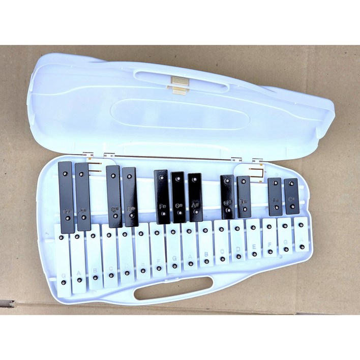 명창 실버스타 공명실로폰 27키 백색 피아노건반 스타일