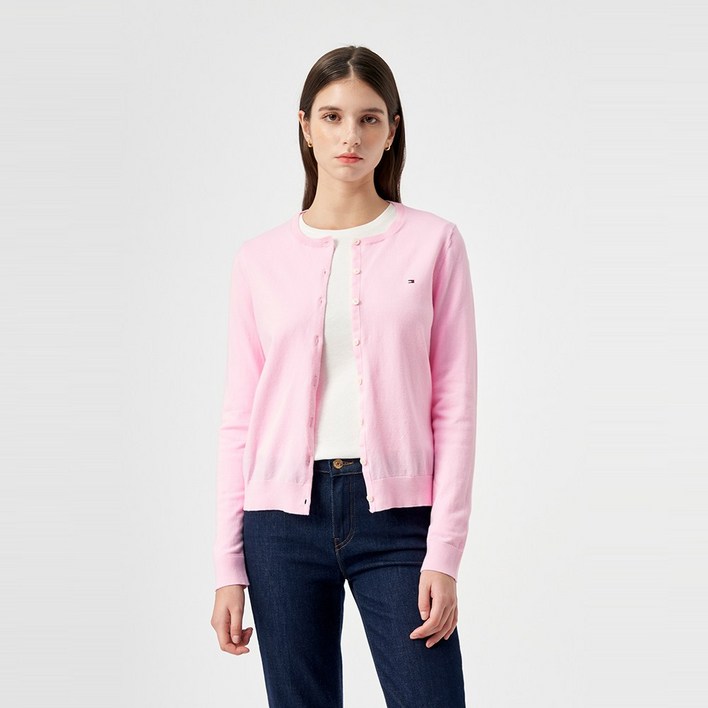 타미힐피거 코튼 버튼업 가디건 T22D6KCD002WT2TOM