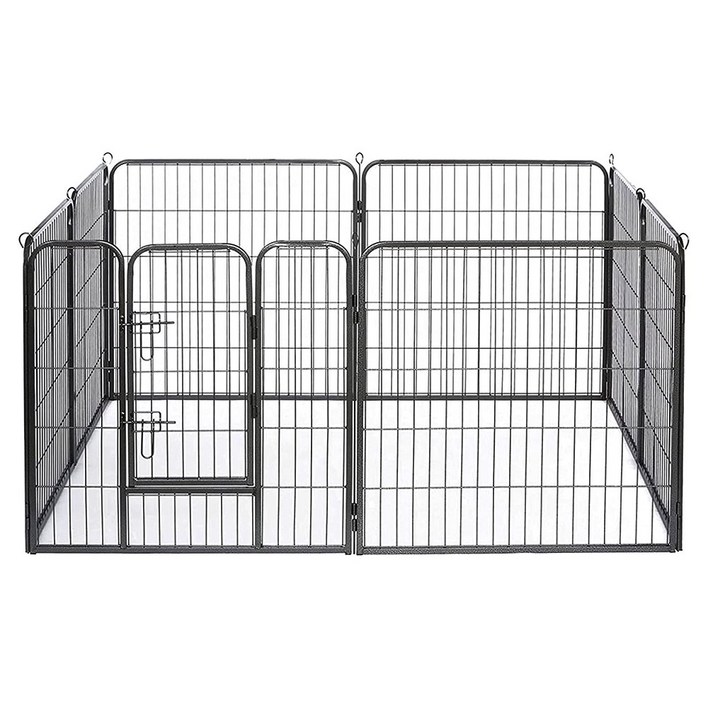 강아지 울타리 펜스 대형견 운동장 견사 문포함 8PCS 대형 PF003, 1개