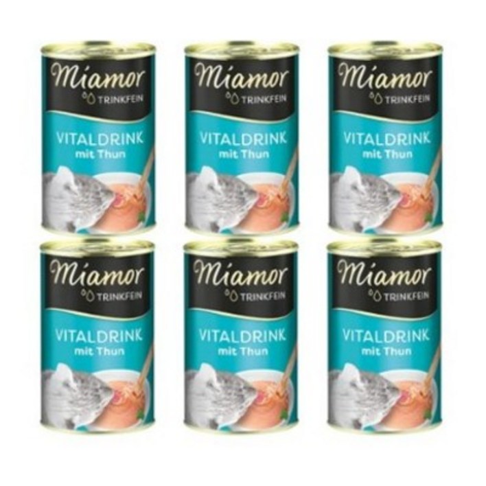 미아모아 바이탈 드링크 필수 음료 캔 135ml x 6개, 6개, 참치