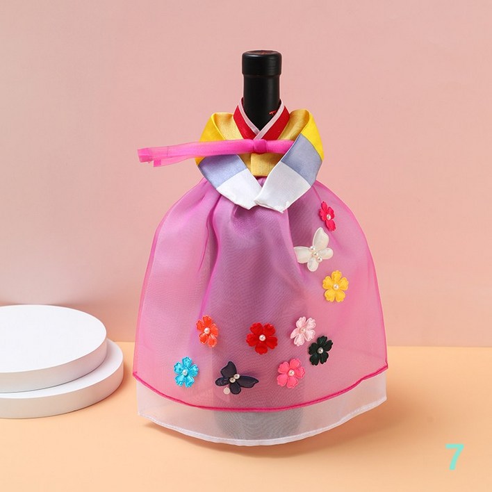 NEW 한복 와인커버 술병주머니  와인케이스 인형한복 외국인선물