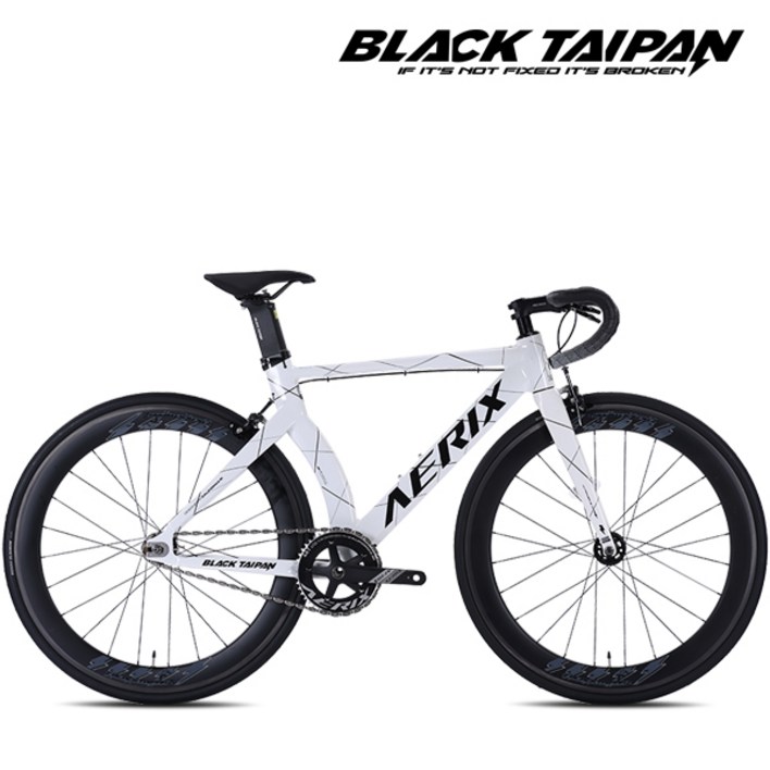 블랙타이판 경량 알루미늄 에어로 픽시자전거 카본림 카본포크 에릭스 700C, 1개, 165cm, 에릭스 510 화이트 반조립