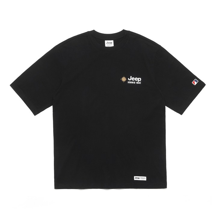 지프 24SS 오버핏 나침반디자인 반팔티셔츠 JP6TSU152