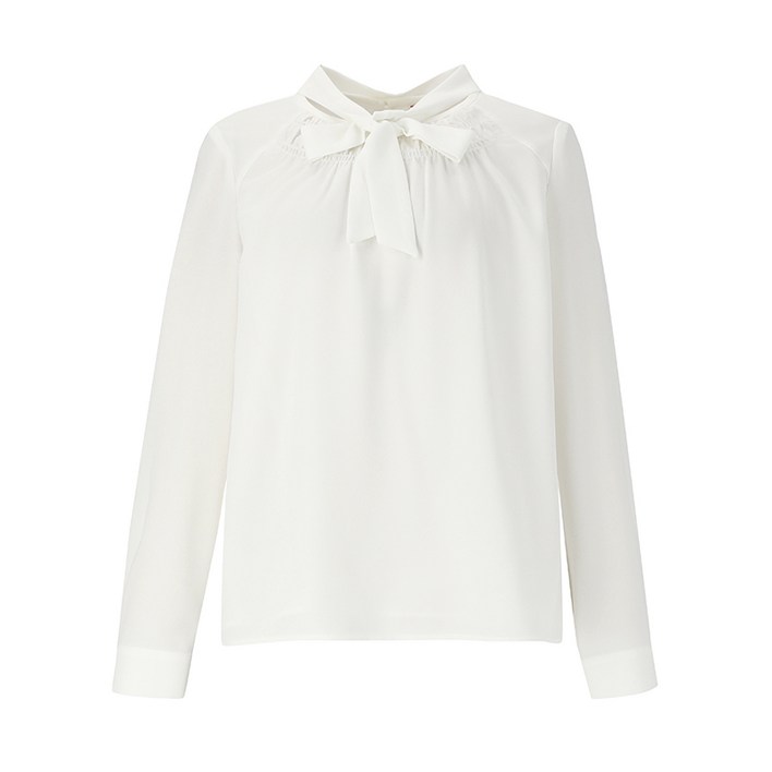 숲 라운드 타이넥 스모킹 블라우스 SZ3LS80