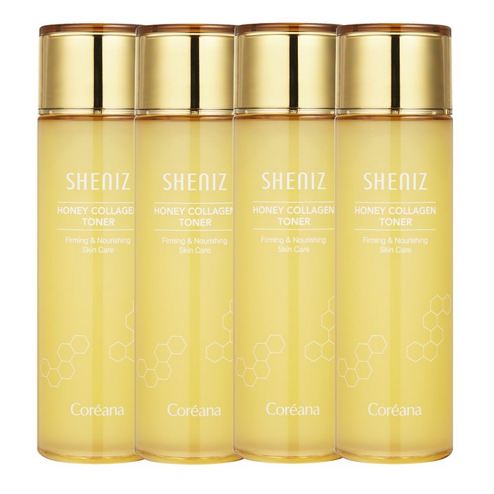 허니 콜라겐 고보습 코리아나 쉬니즈 허니 콜라겐 스킨토너150ml, 150g, 4개