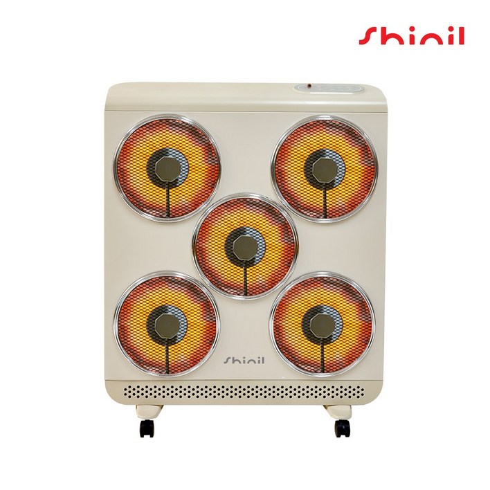 신일 5구 하이라이트 히터 초고속 발열 사무실 업소용 전기난로 SEHHL3000EM, 아이보리