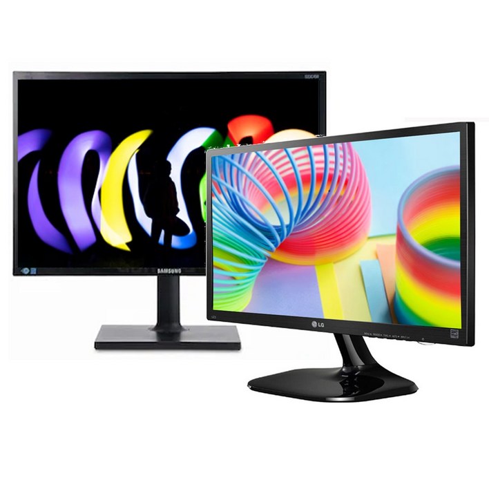 삼성 LG 2220인치와이드모니터 사무업무용 중고모니터, 51cm, 20인치