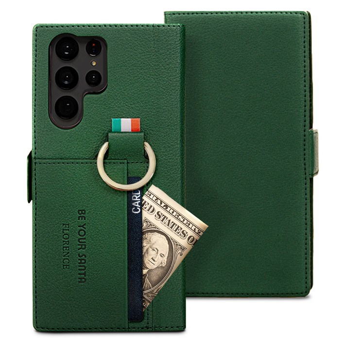 비유어산타 플로렌스 갤럭시 S 다이어리 유해파차단 이태리원단링 카드수납 휴대폰 케이스