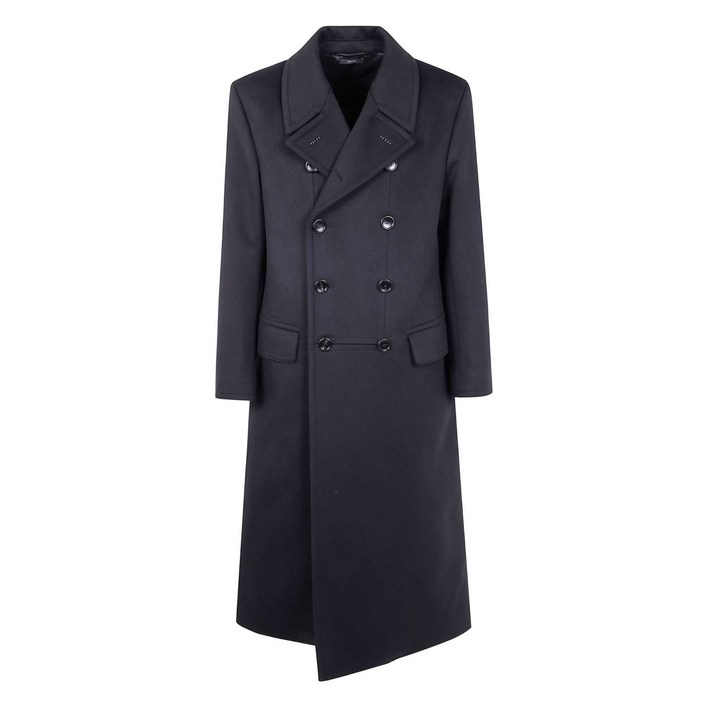 톰포드 더블 브레스티드 울 코트