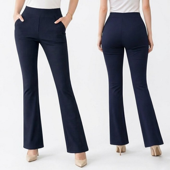 국내제작 GTM 11B 여름 여성 나팔바지 세미부츠컷 슬랙스 신축성 좋은 편안한 밴딩팬츠 운동복 데일리 오피스룩 필라테스 하의 빅사이즈