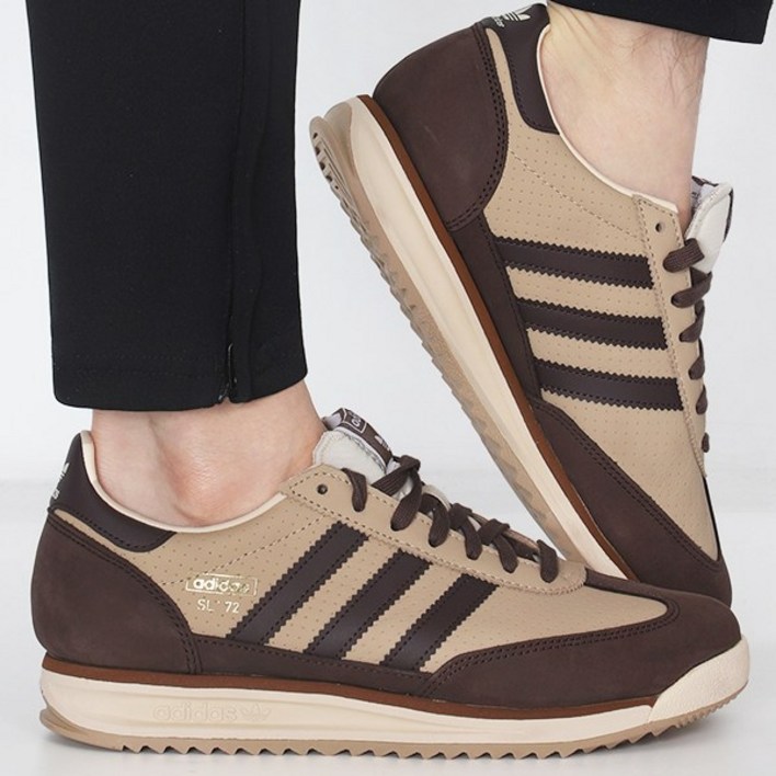 아디다스 운동화 스니커즈 SL 72 RS 샌드 스톤-브라운 3S 로고