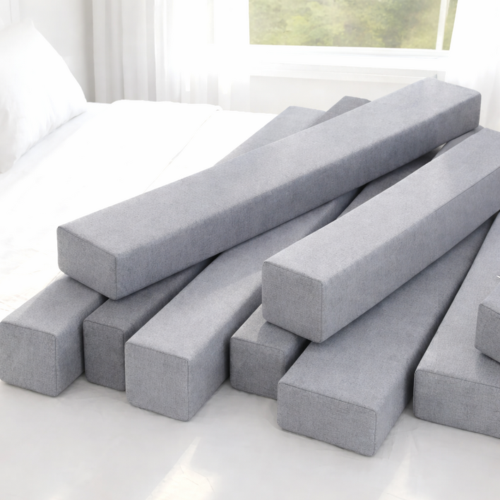 룸잇 침대틈새쿠션 틈새막이 침대사이 200cm, 그레이