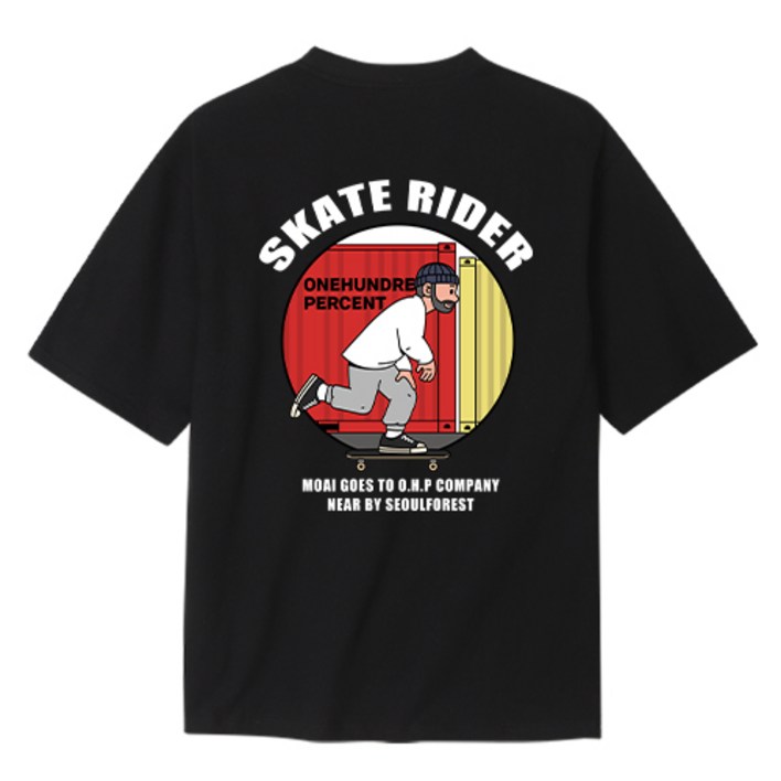 OHP X MOAI 작품을 입는다 남여공용 면100 반팔티 시리즈