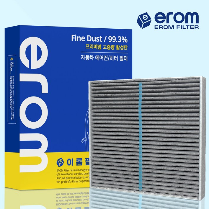 이롬 프리미엄 자동차에어컨필터 E11 헤파카본, 1개, 054