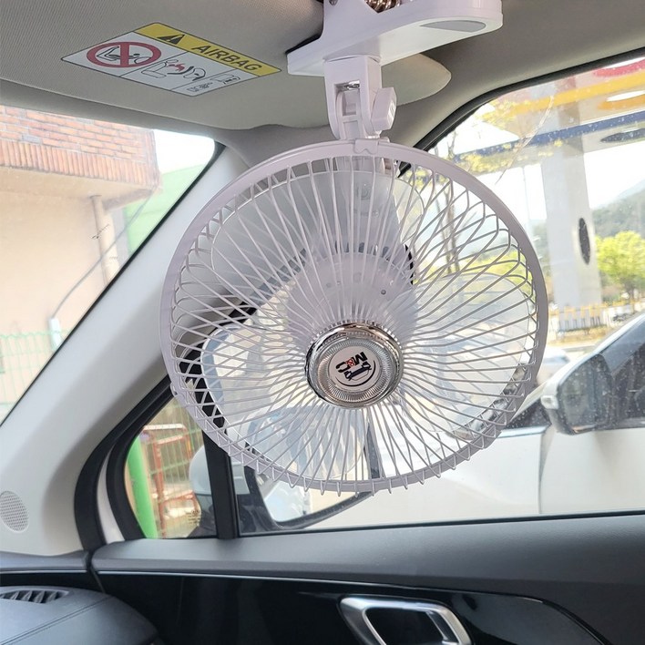 엠앤씨 카팬 차량용 선풍기 8인치  12V 24V 집게형흡착형
