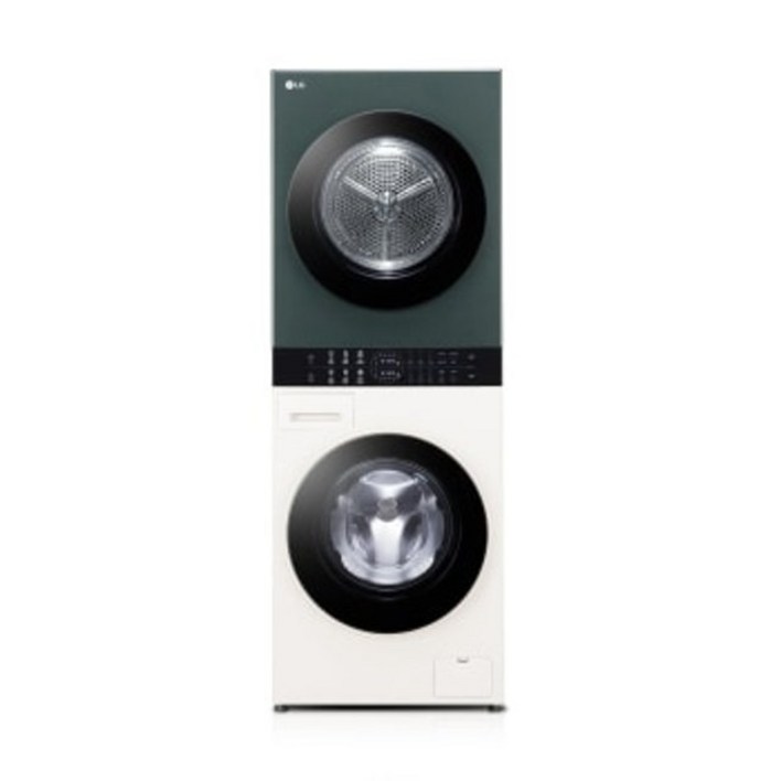 LG전자 세탁건조기 13kg10kg 베이지그린 트롬 오브제컬렉션 워시타워 컴팩트 W10EGN